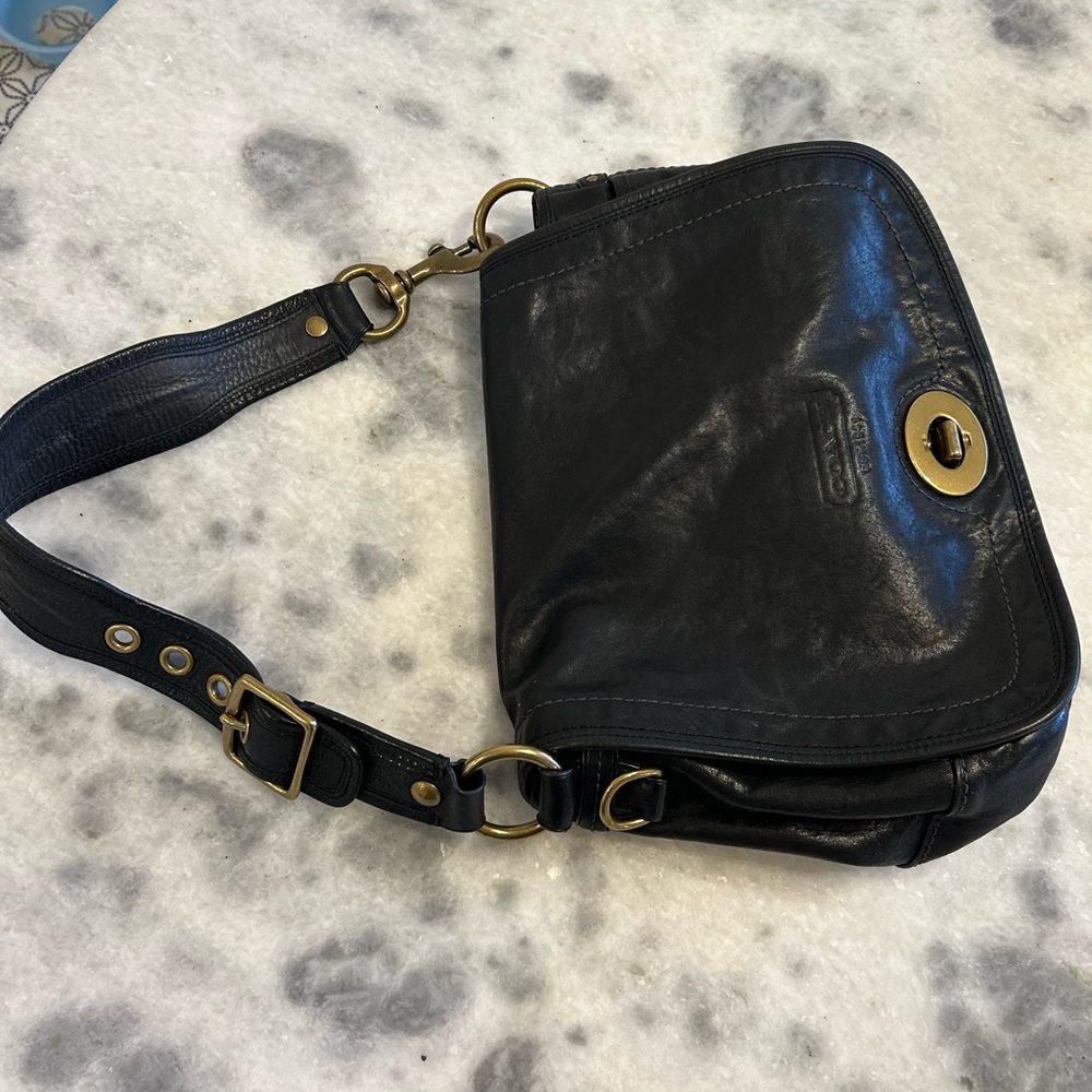 Coach 65th Anniversary Vachetta Black Saddle Bag - Picture 11 of 13